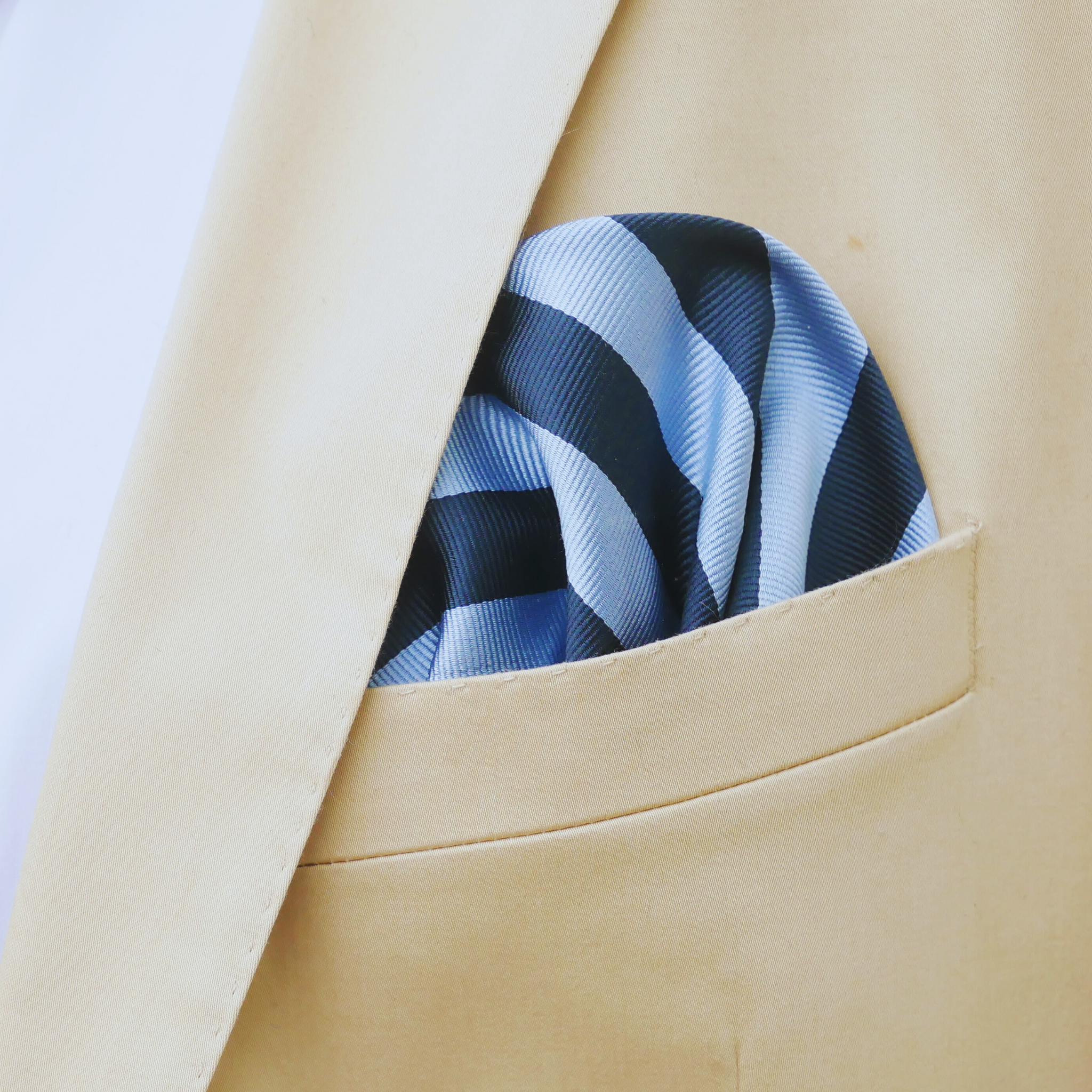 Einstecktuch blau / hellblau